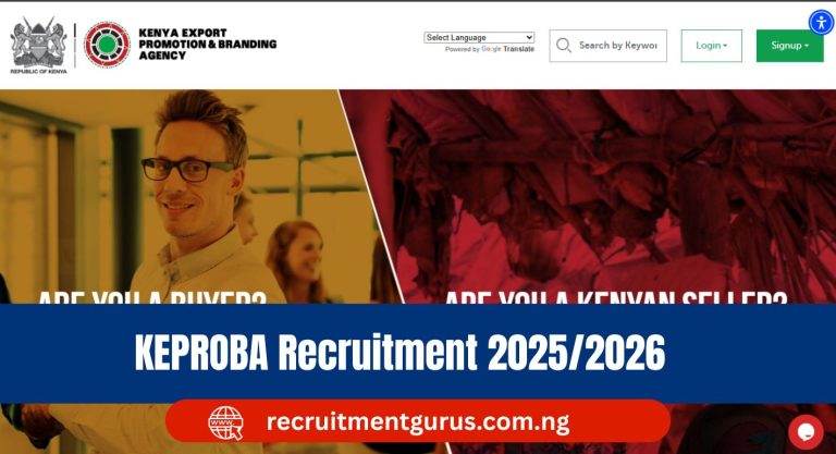 KEPROBA Recruitment 2025/2025 - Application Portal & Process 