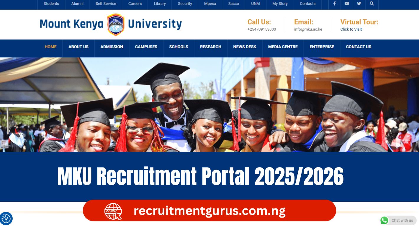 MKU Recruitment Portal 2025/2026 – How to Apply
