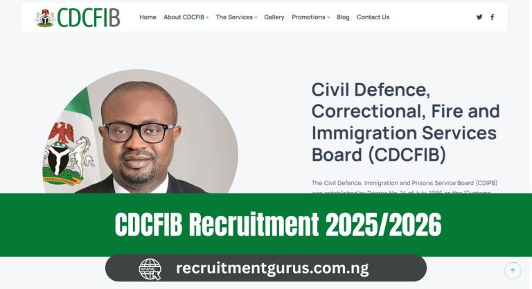 CDCFIB Recruitment 2025/2026 is Out | recruitment.cdcfib.gov.ng