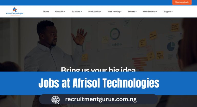 Jobs at Afrisol Technologies