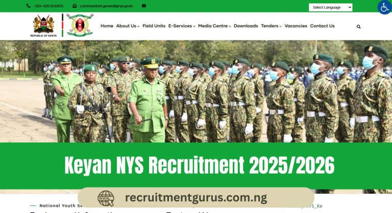 Keyan NYS Recruitment 2025/2026
