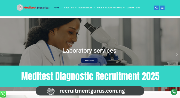 Meditest Diagnostic Recruitment 2025