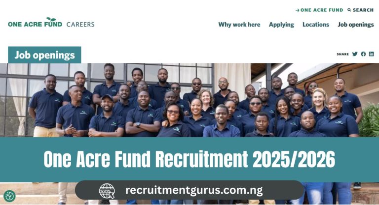 One Acre Fund Recruitment 2025/2026 | Careers & Application Guide
