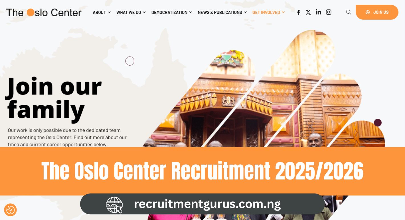 The Oslo Center Recruitment 2025/2026