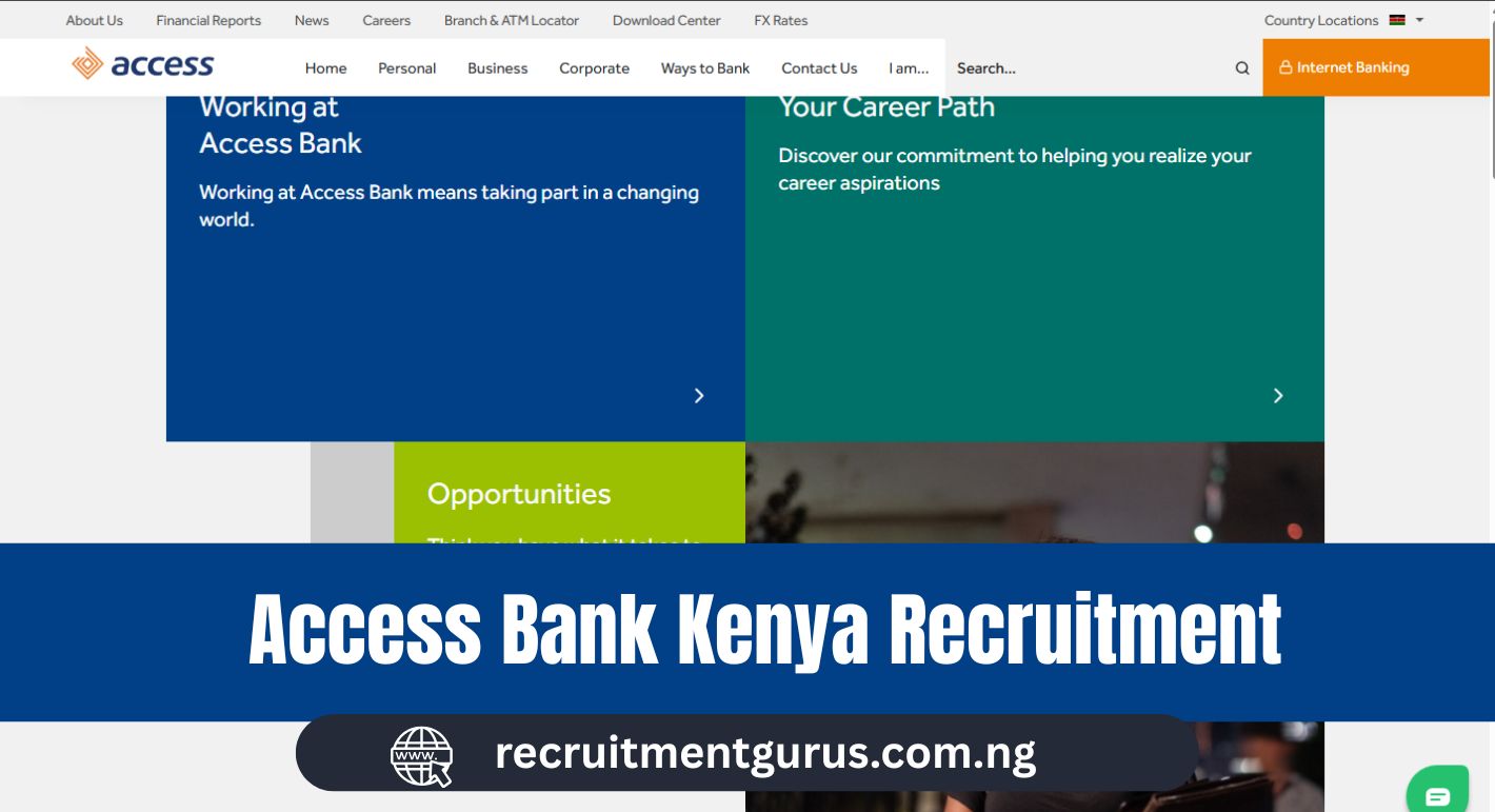 Access Bank Kenya Recruitment 2025/2026