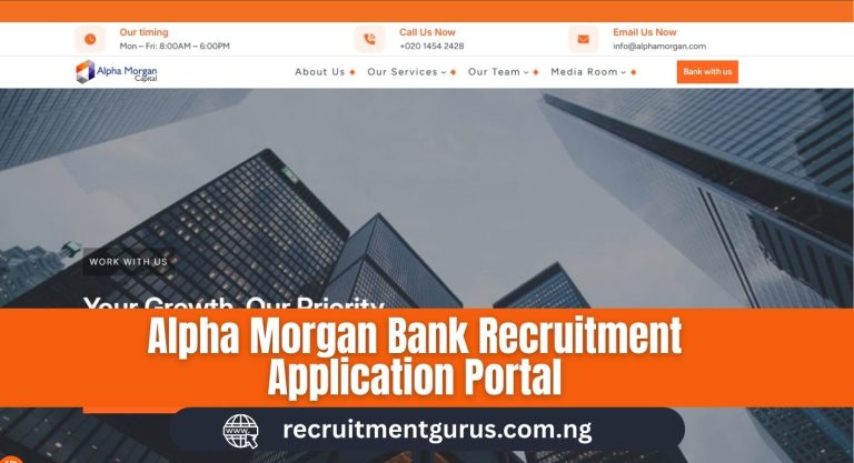 Alpha Morgan Bank Recruitment Application Portal