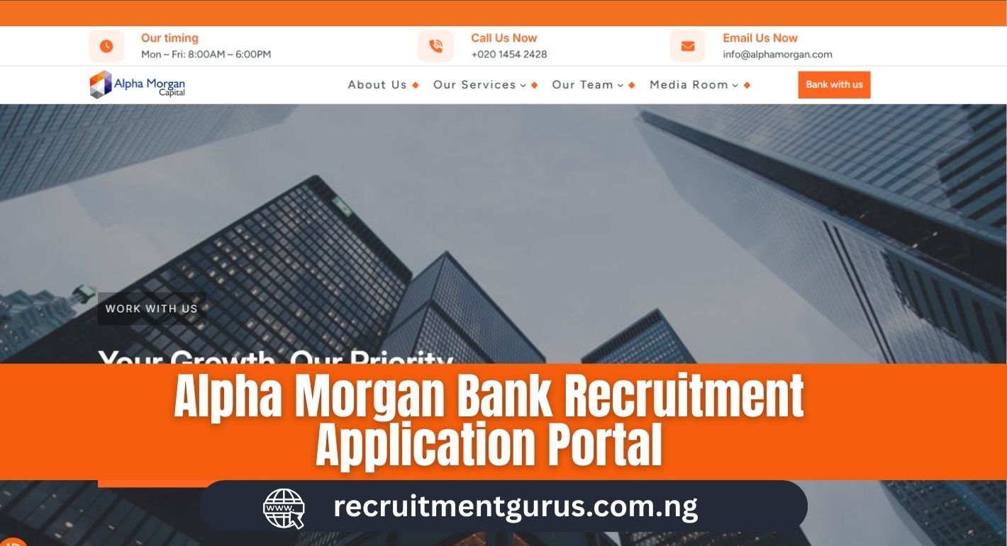Alpha Morgan Bank Recruitment Application Portal