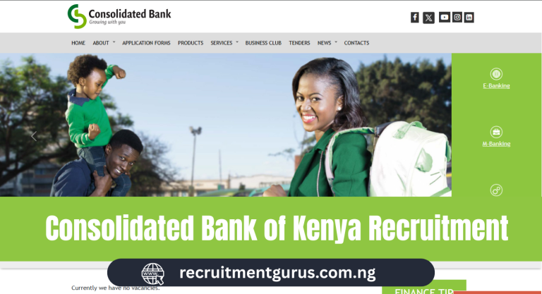 Consolidated Bank of Kenya Recruitment 2025 | Current Vacancies & Application Guide