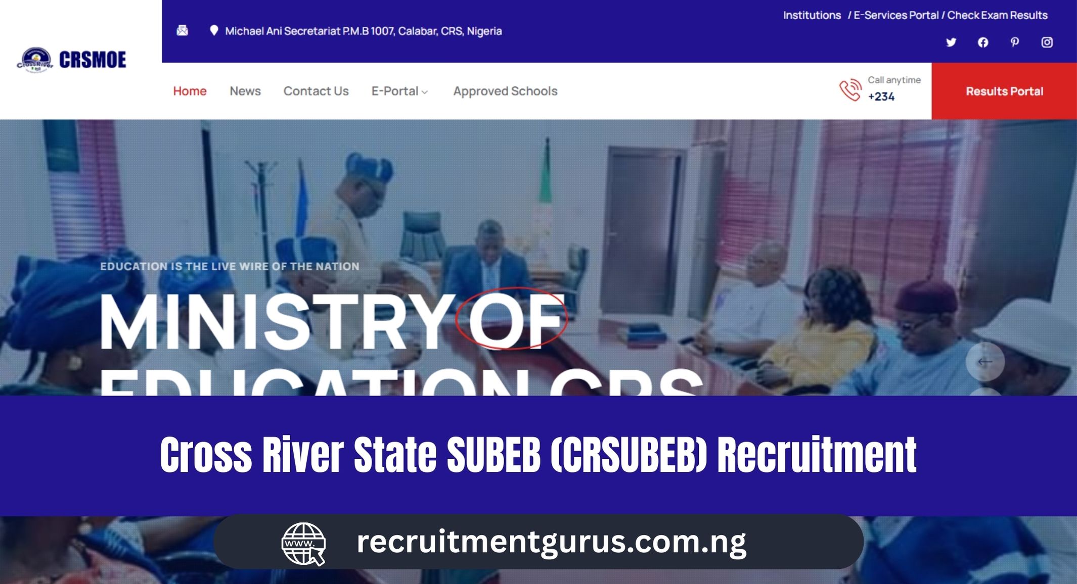 Cross River State SUBEB (CRSUBEB) Recruitment 2025