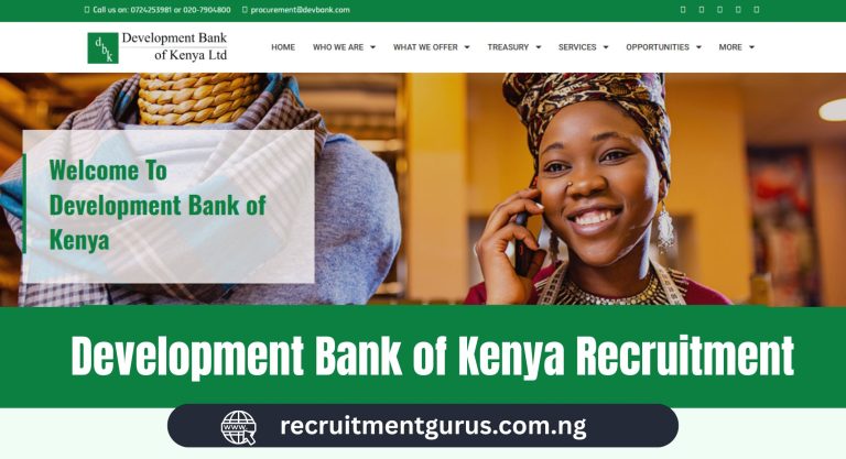 Development Bank of Kenya Recruitment 2025 | Open Roles & Application Guide