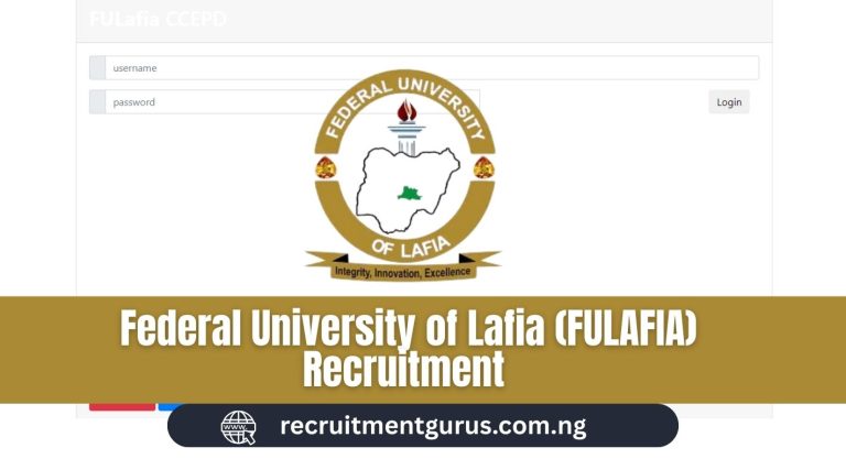 Federal University of Lafia (FULAFIA) Recruitment