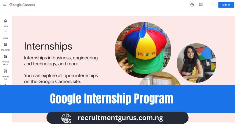 Google Internship Program 2025 – How to Apply
