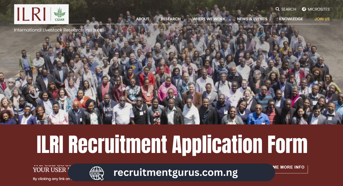 ILRI Recruitment Application Form