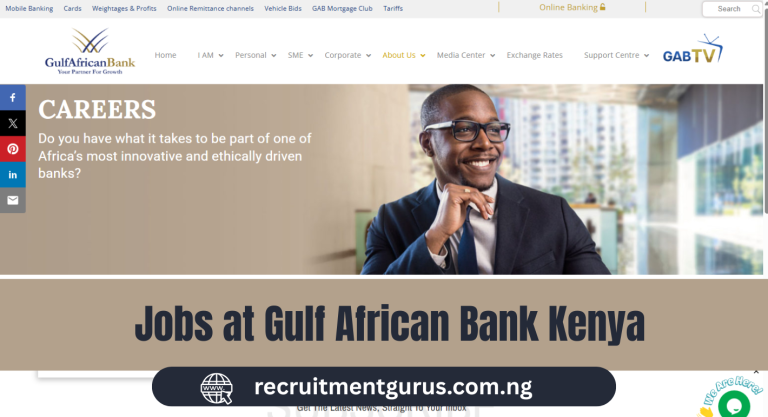 Jobs at Gulf African Bank Kenya