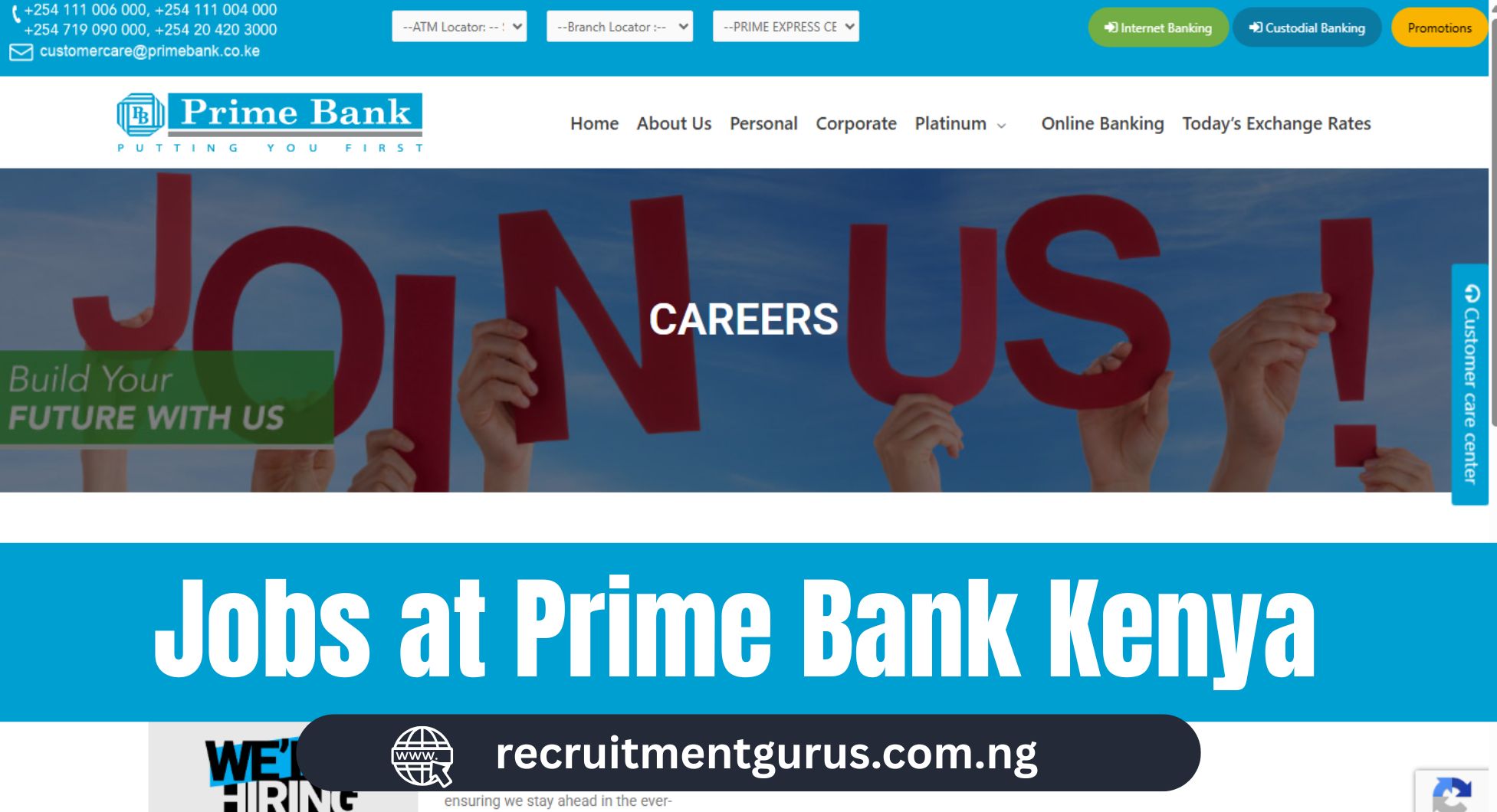 Jobs at Prime Bank Kenya | Openings, How to Apply & FAQs (2025 Guide)