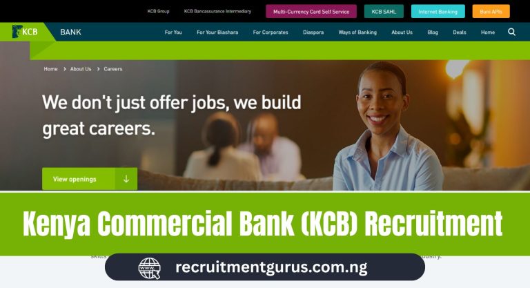Kenya Commercial Bank (KCB) Recruitment