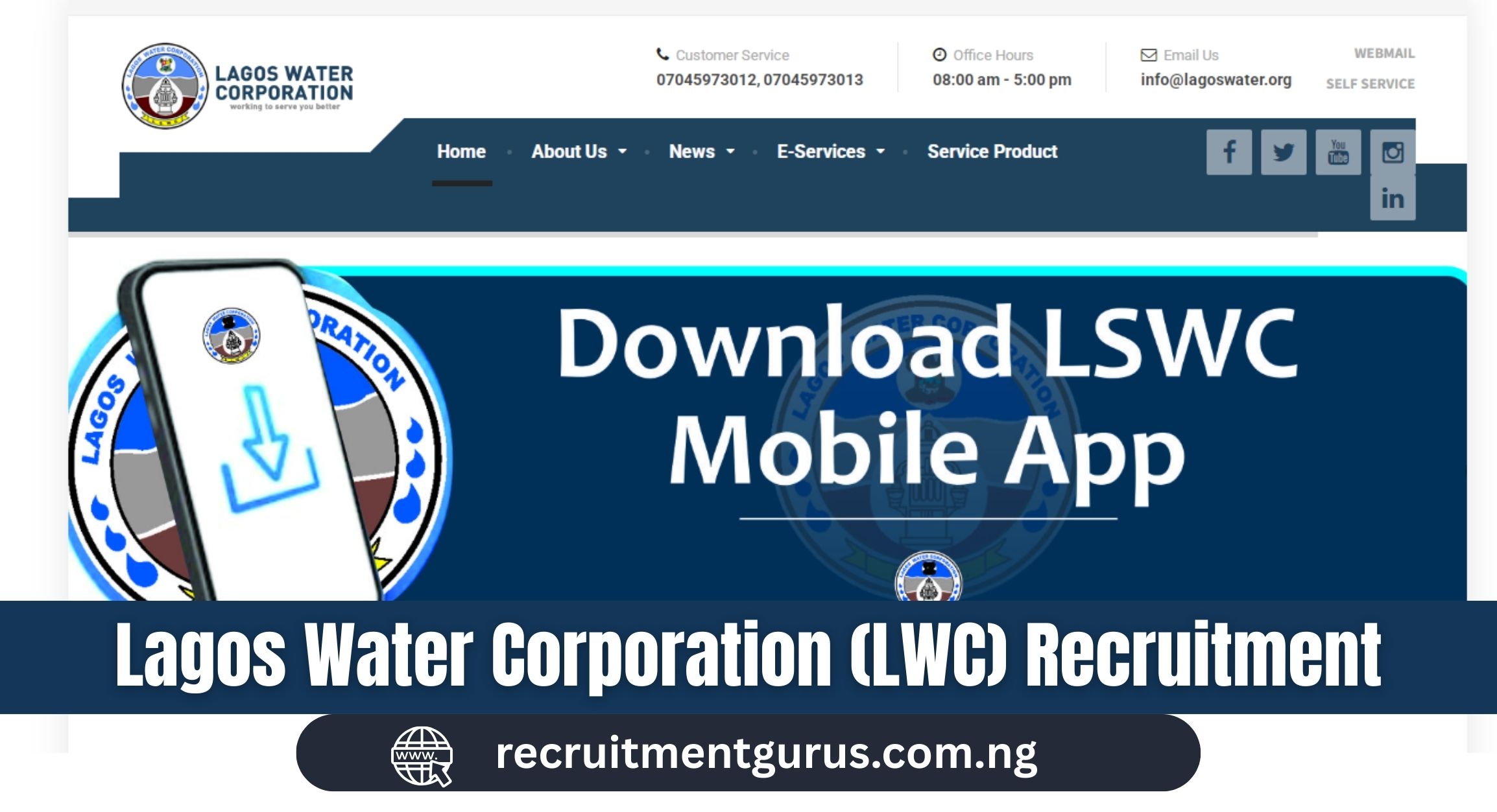 Lagos Water Corporation (LWC) Recruitment