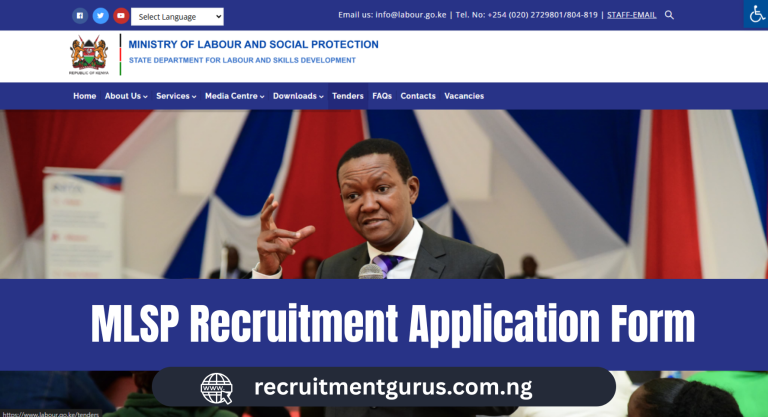 Ministry of Labour and Social Protection Kenya Recruitment | Jobs, Requirements & How to Apply