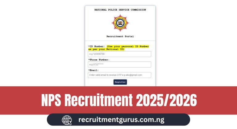 NPS Recruitment 2025/2026 | Official Timelines, Eligibility & How to Apply