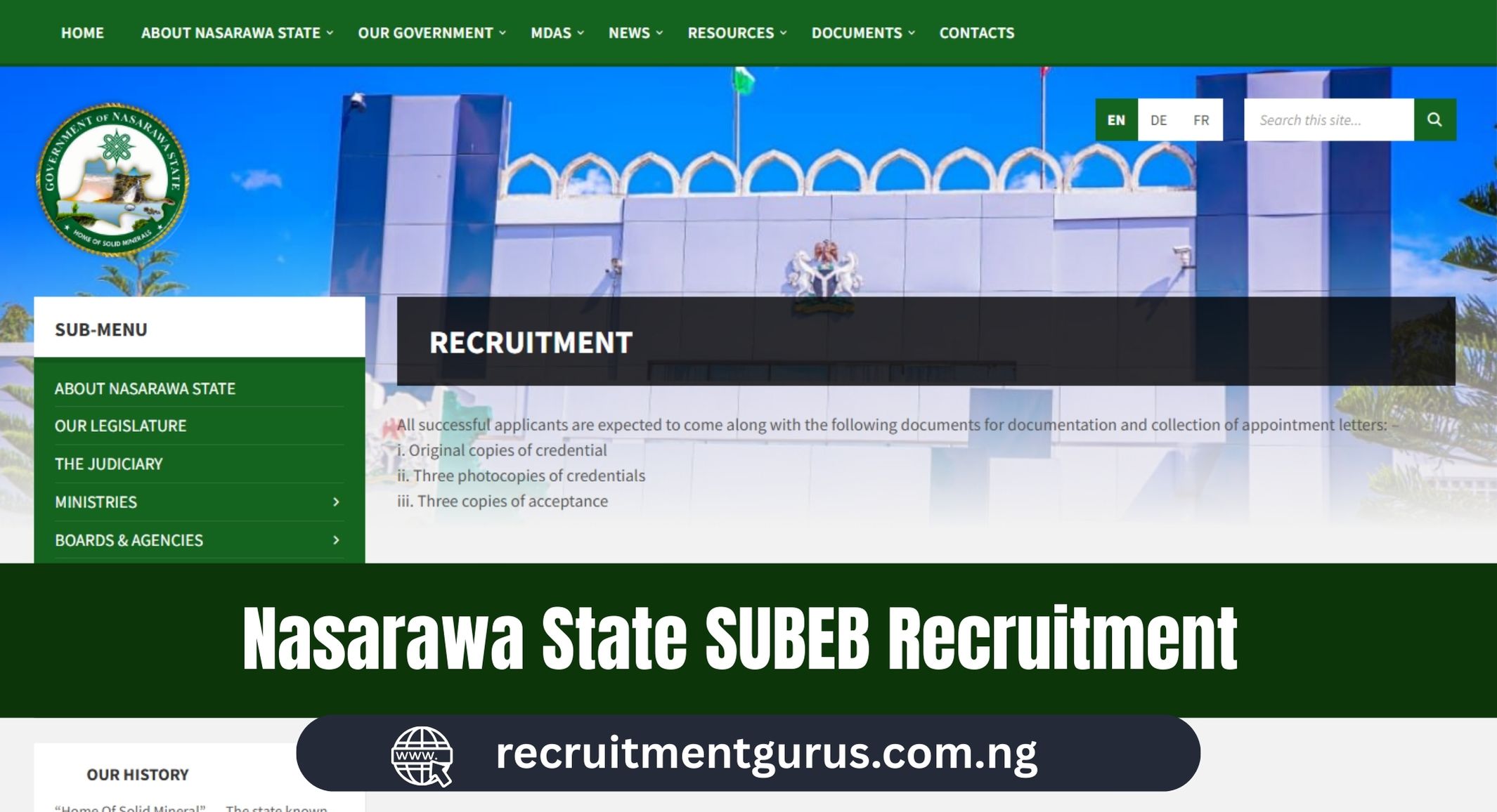Nasarawa State SUBEB Recruitment 2025 | How to Apply, Requirements & Next Steps