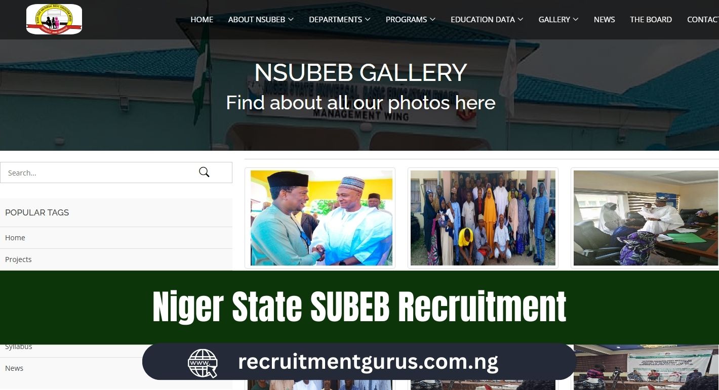 Niger State SUBEB Recruitment 2025 | Application Form & How to Apply