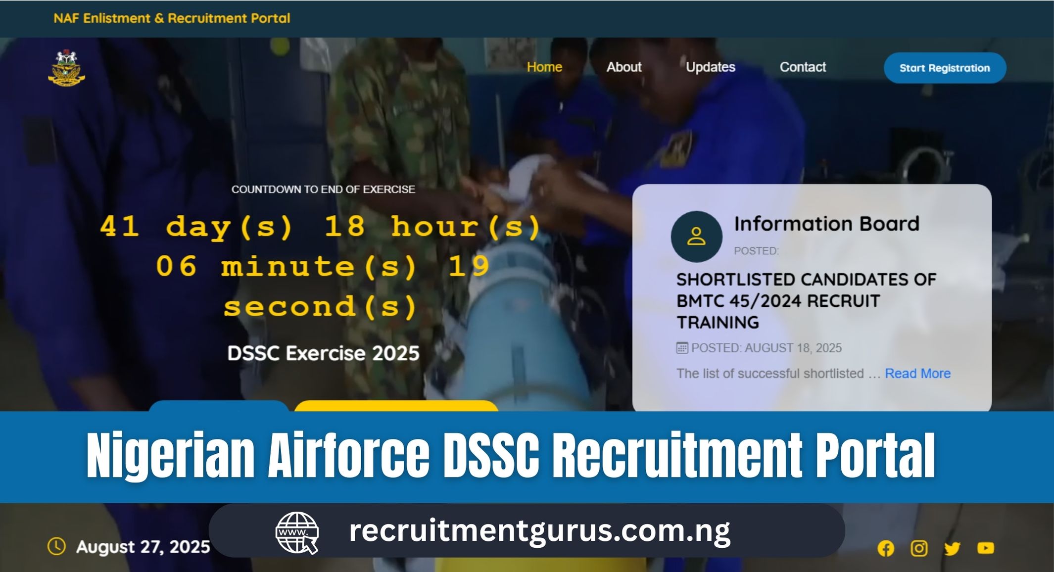 Nigerian Airforce DSSC Recruitment 2025/2026 Application Portal