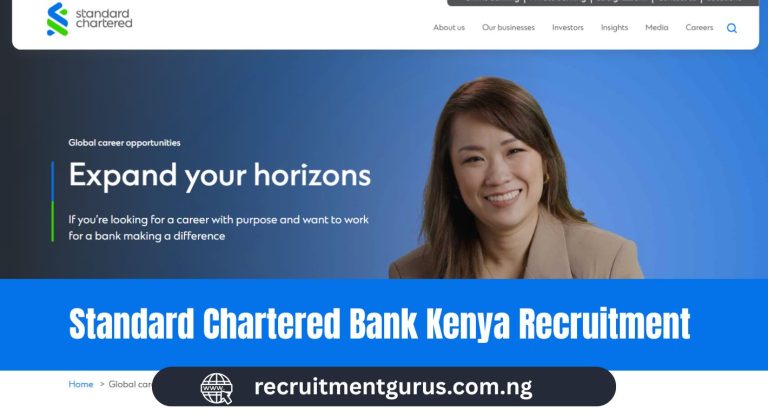 Standard Chartered Bank Kenya Recruitment 2025/2026 Application Portal, Jobs & How to Apply