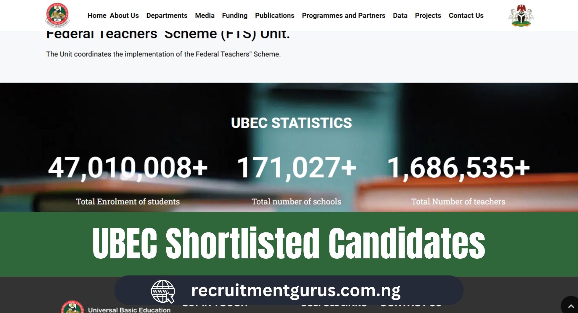 UBEC Shortlisted Candidates 2025/2026