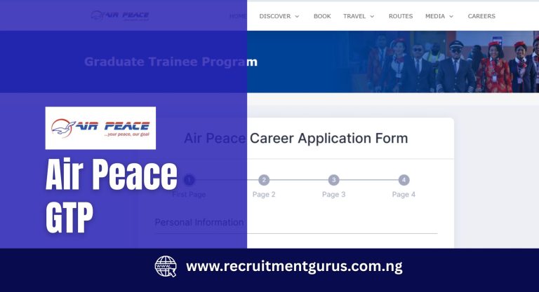 Air Peace Graduate Trainee Program Application Form 2025/2026