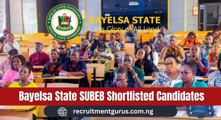 Bayelsa SUBEB Shortlisted Candidates 2025/2026 Final List PDF