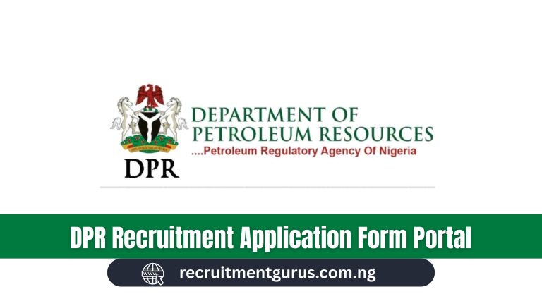 DPR Recruitment 2025/2026 Application Form Portal