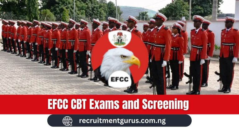 EFCC CBT Exams and Screening Dates 2025/2026