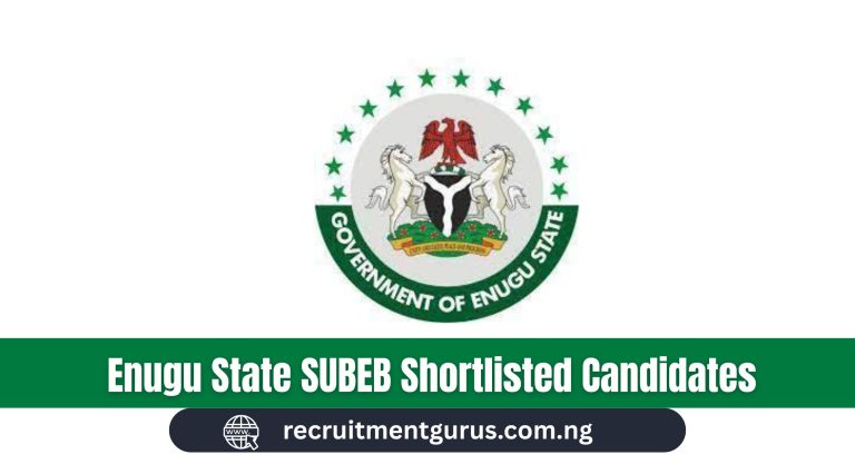 Enugu State SUBEB Shortlisted Candidates 2025/2026 | Full List