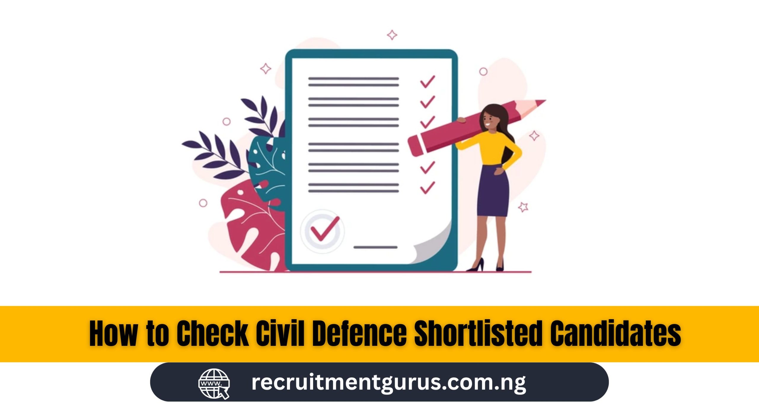 How to Check Civil Defence Shortlisted Candidates