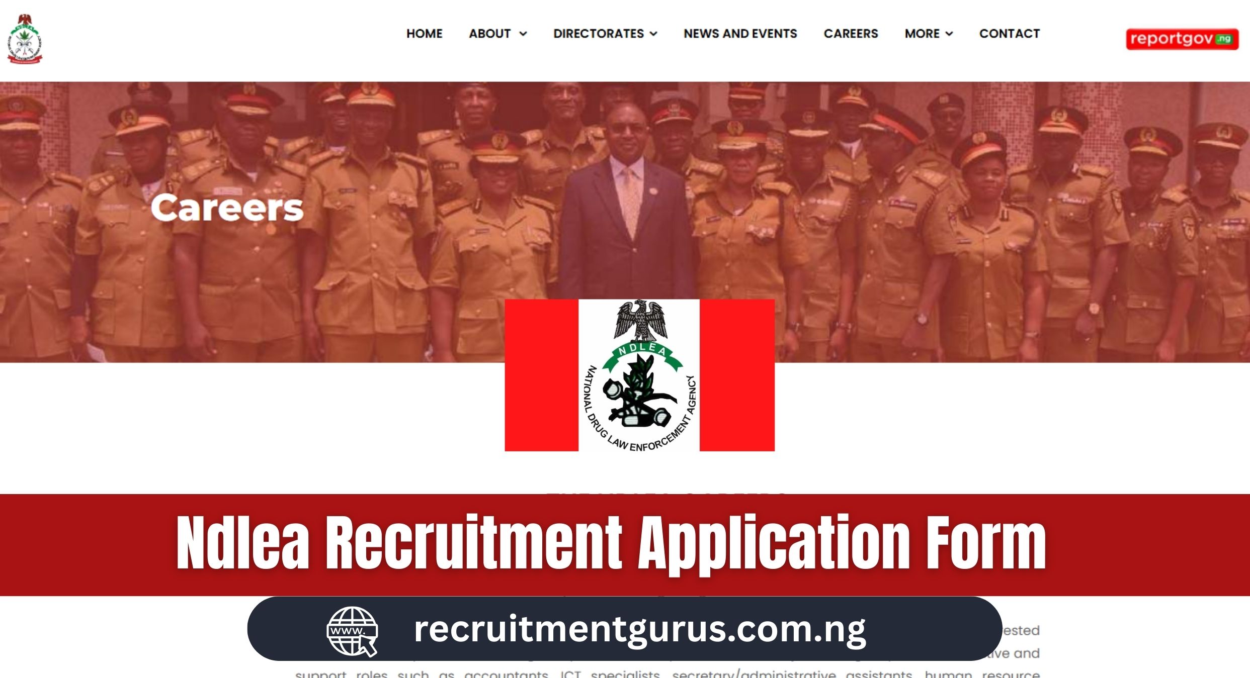 NDLEA Recruitment 2025/2026 Application Form Portal