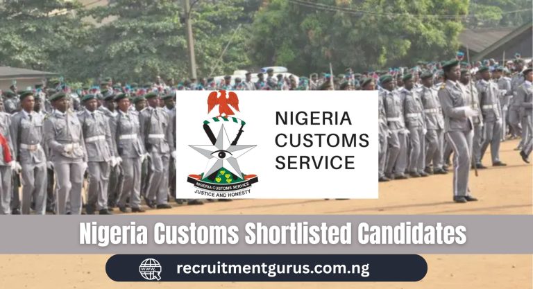 Nigeria Customs Shortlisted Candidates 2025/2026