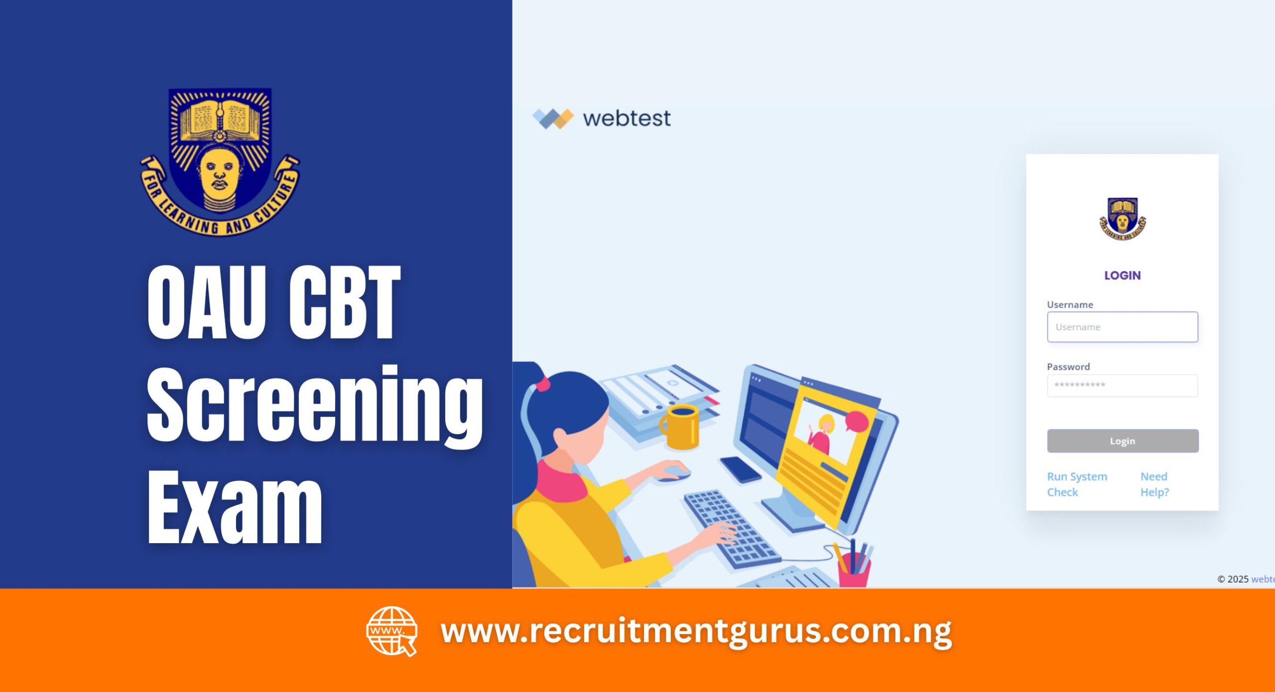 OAU CBT Exams & Screening 2025/2026