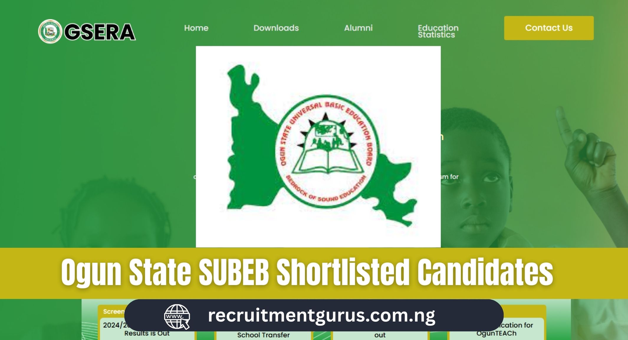 Ogun State SUBEB Shortlisted Candidates 2025/2026