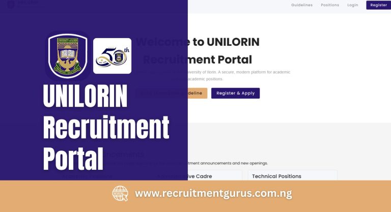 Unilorin Recruitment 2025/2026 Application Form is Out
