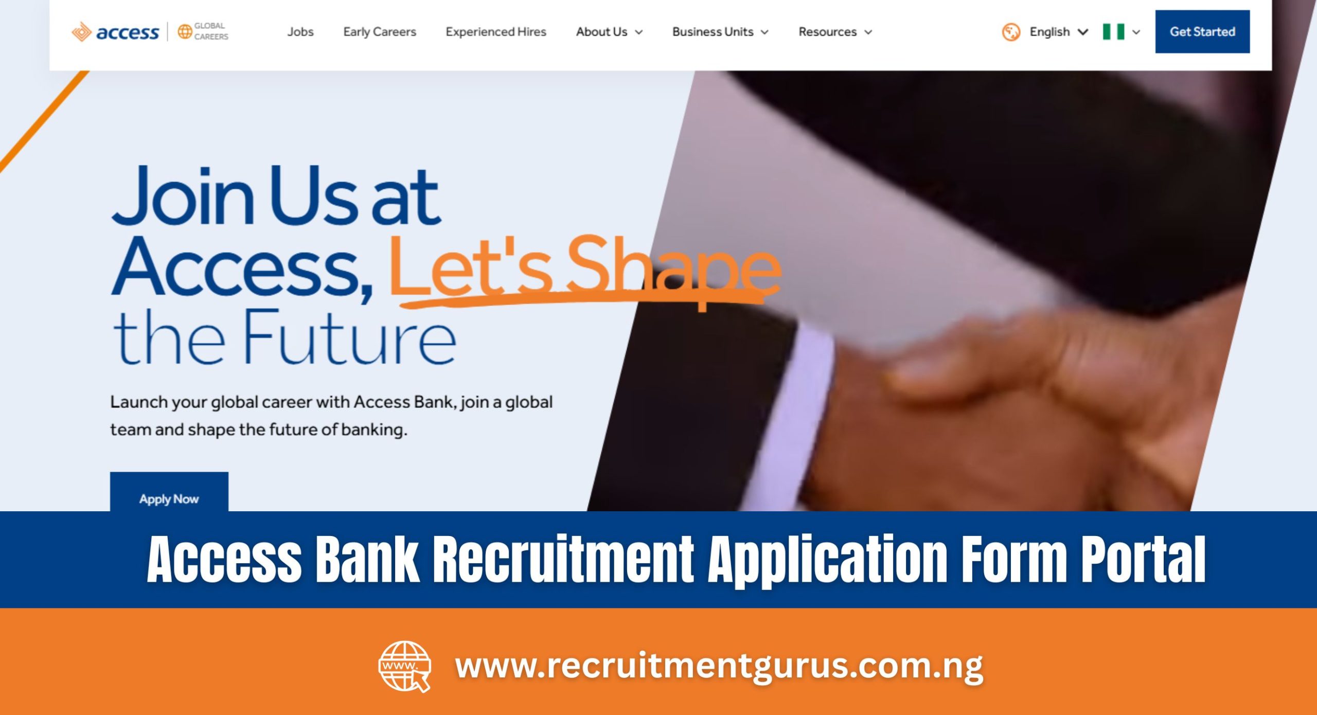 Access Bank Recruitment 2025/2026 Application Form