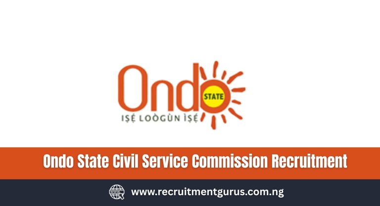 Ondo State Civil Service Commission Recruitment 2025/2026