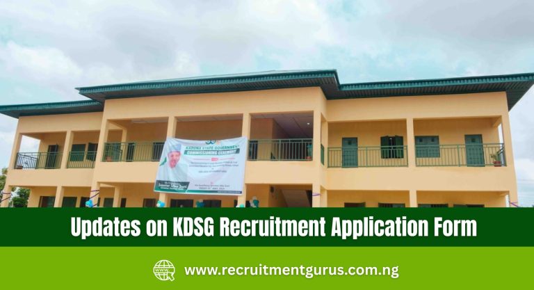 Updates on KDSG Recruitment 2025/2026