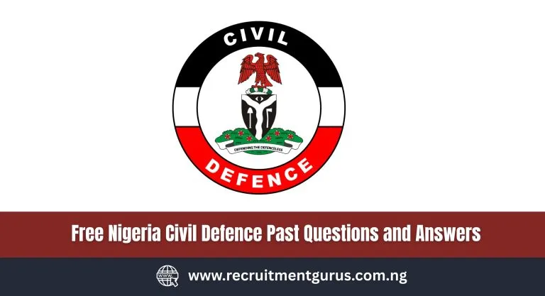 NSCDC Question and Answer PDF